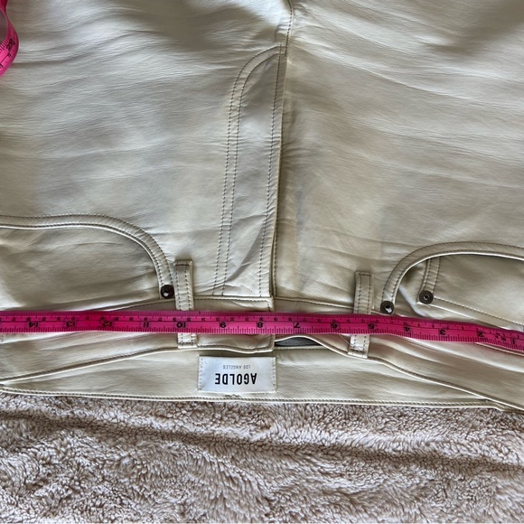 AGOLDE leather pants size 27 beige - Picture 12 of 14